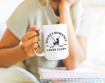 Hockey Romance Bookclub Mug Bookish Gifts Book Lover Romance Reader Booktok Mugs Reader Mug Cup