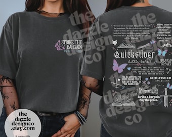 Quicksilver Book Comfort Colors Shirt Fantasy Bookish Merch Inspired Callie Hart Kingfisher Fantasy Novel Apparel Romantasy Gift Bookish