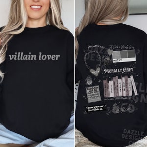 Morally Grey Villain lover Book Club Shirt Dark Romance Crewneck Sweatshirt Bookish Shirt Vintage Bookish Gift For Book Lover Reader Romance