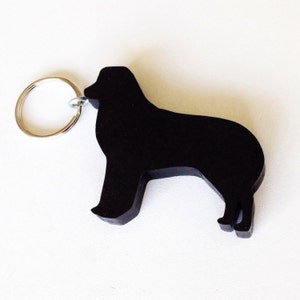 Australian Shepherd Keychain – Eco Friendly Dog Lover Gift – Made from Recycled Plastic – Aussie Dog Keyring – Gift Box – Stainless Steel