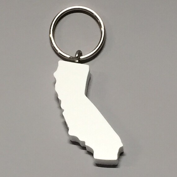 California Keychain Eco Friendly Gift Shape of California Etsy