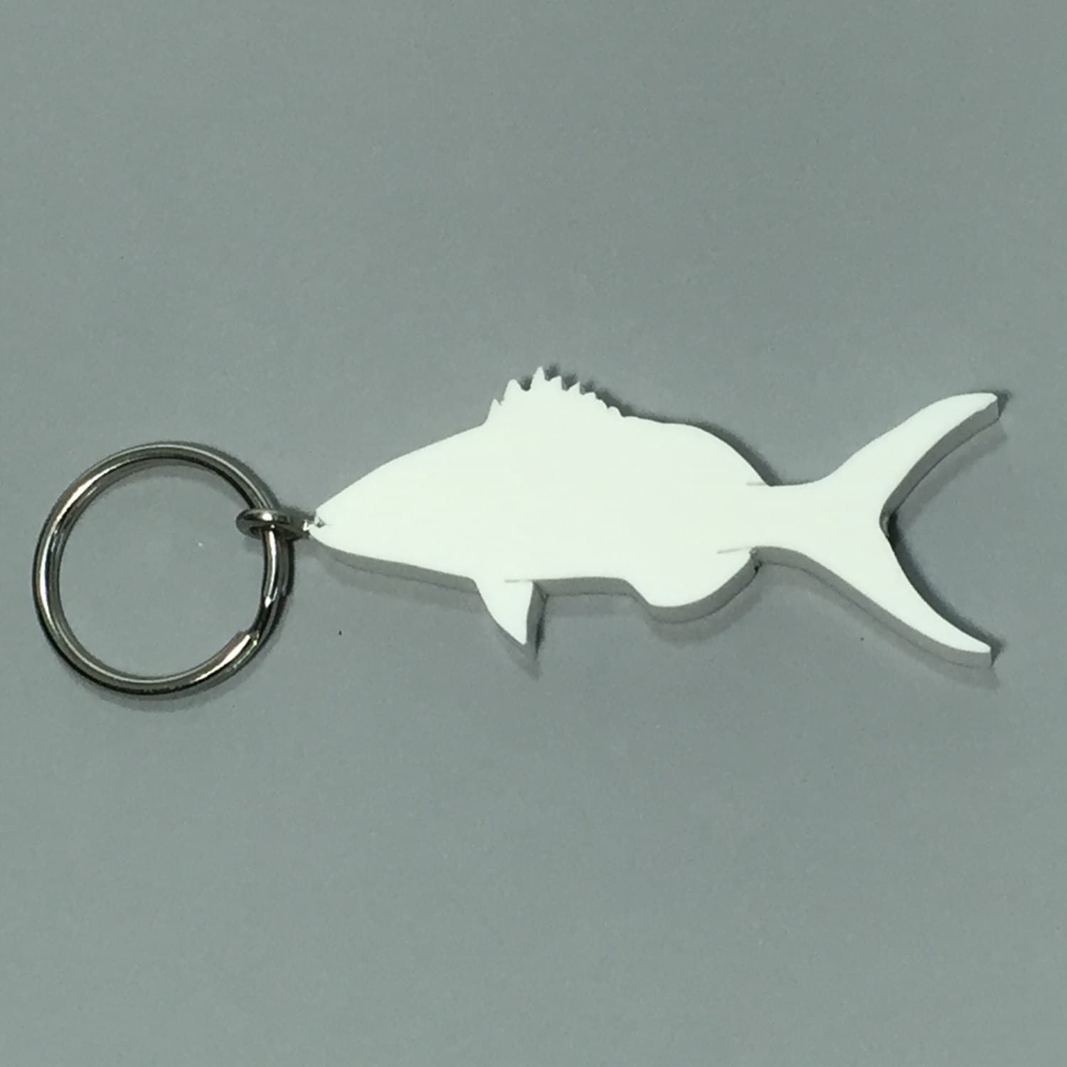 Yellowtail Snapper Fish Keychain Recycled Materials Stainless Steel  Keychain Eco Friendly Gifts for Fishermen 
