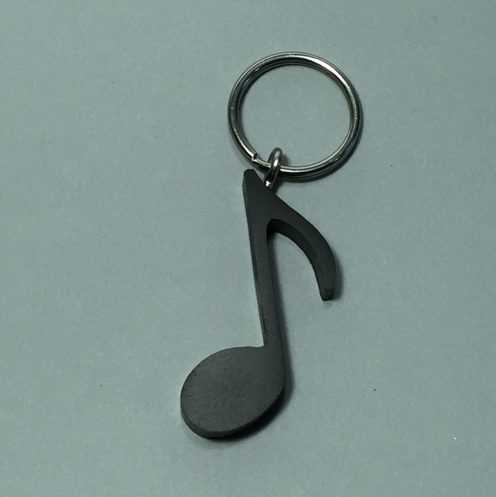 Music Note Keychain Recycled Materials Stainless Steel Keychain Eco