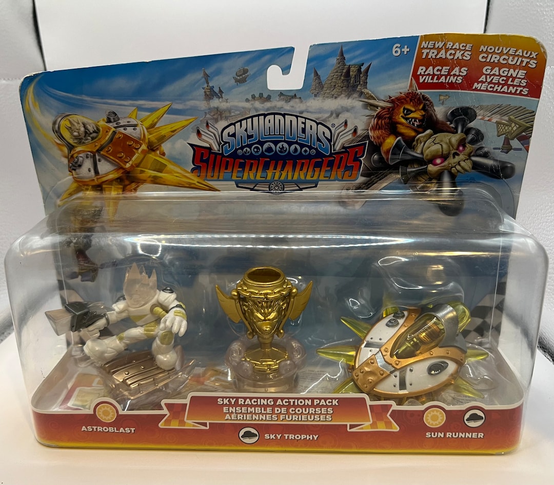 SKYLANDERS SUPERCHARGERS Action Pack Astroblast Sky Trophy Etsy