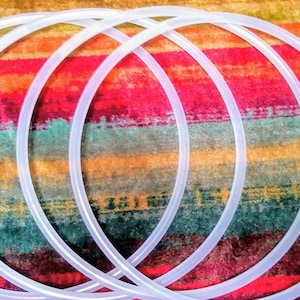 SET of TWO Mini Poi Polypro, Clear, 5/8" or 3/4" OD, Custom Sizes