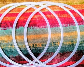 SET of TWO Mini Poi Polypro, Clear, 5/8" or 3/4" OD, Custom Sizes