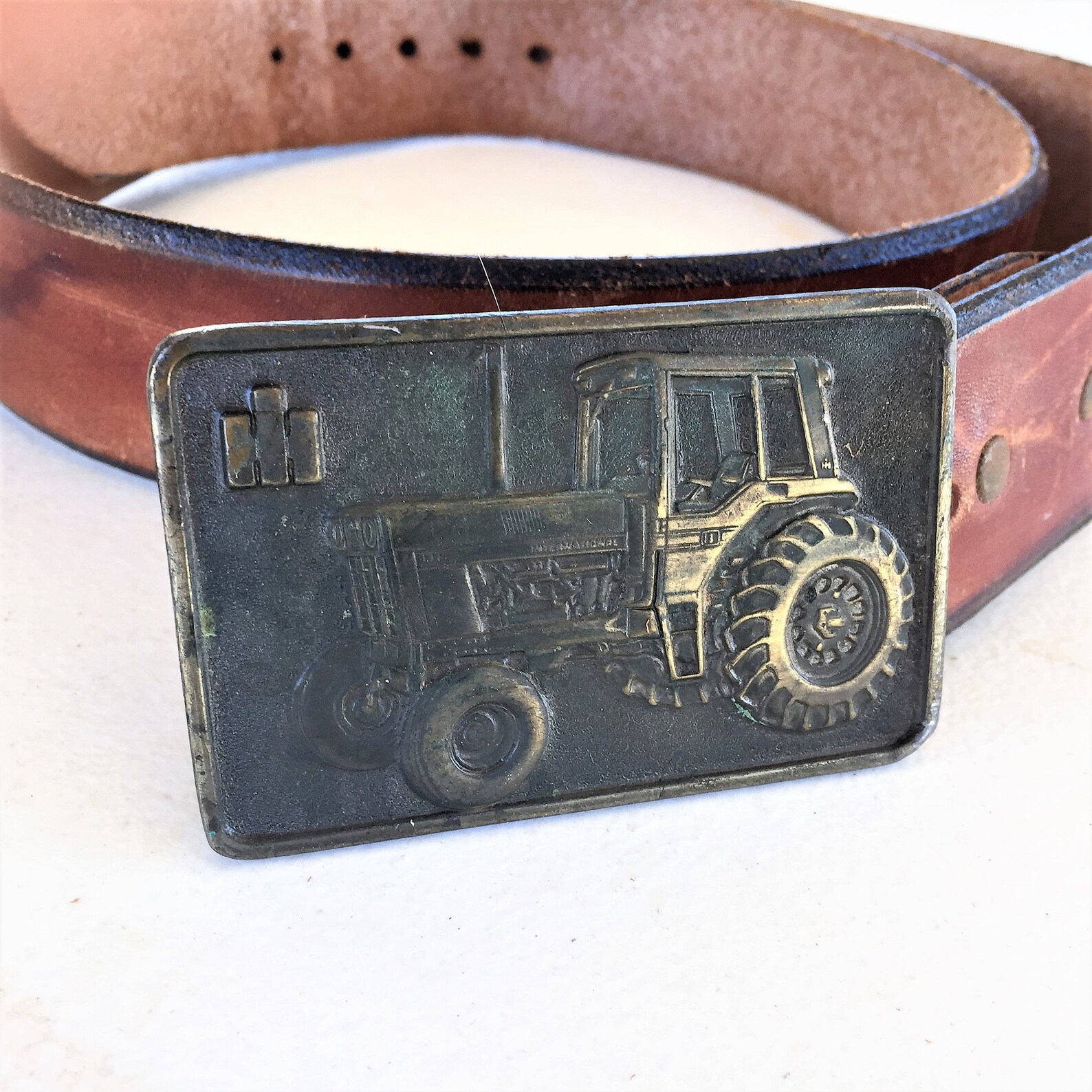 Vintage Brass International Harvester Belt Buckle Includes Etsy