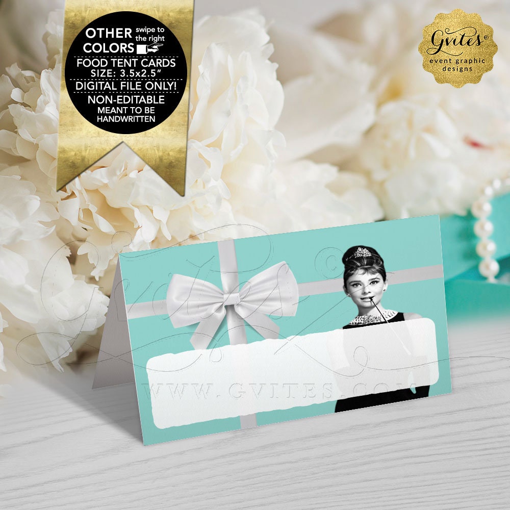 Food Tent Cards Diy Printable Breakfast Themed Place Cards