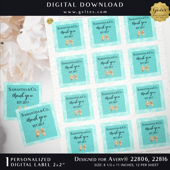 Baby and co Inspired Custom Thank You Tags