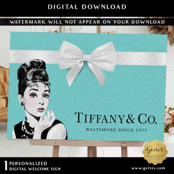 Audrey Hepburn Decor | Custom Name Sign Print | Digital File JPG + PDF