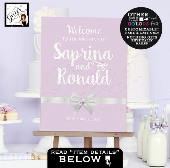 custom poster, welcome to our wedding, lilac, pink, purple, turquoise blue, coral and white, Personalized signs