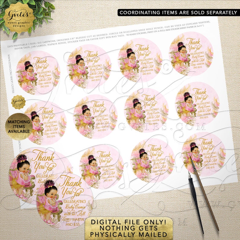 PDF Printable Digital JPG {Design: TIACH-110} By Gvites Sugar and Spice Banner Welcome Sign Baby Shower