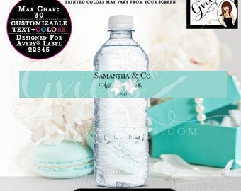 Water Bottle Label Stickers Bride and Co 9.75x1.25/ 5 - Etsy ...