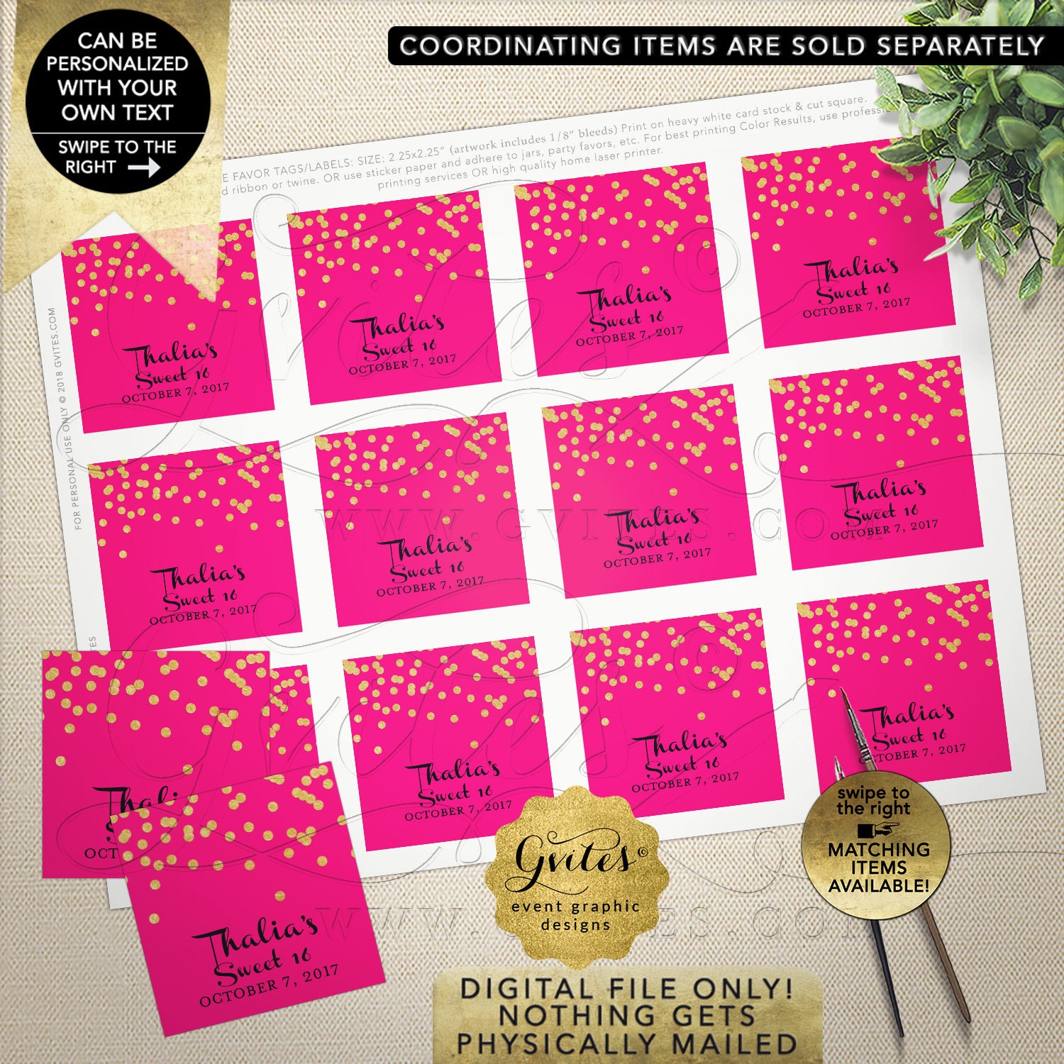 thank you tags labels favor gifts for any event hot