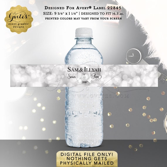 Personalized Graduation Water Bottle Labels