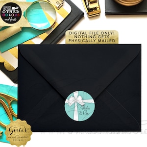 Envelope Seals Stickers Personalized | Breakfast Theme Bridal/ Birthday Compatible with Avery® Labels 1.5x1.5&quot;, 1.66x1.66&quot;, 2x2&quot;, 2.5x2.5&quot;