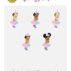 Unicorn Baby Shower Welcome Sign Princess Vintage. Pink Purple Gold Rainbow Afro Puff Baby Girl Clipart & Watercolor Background 24x18 image 3