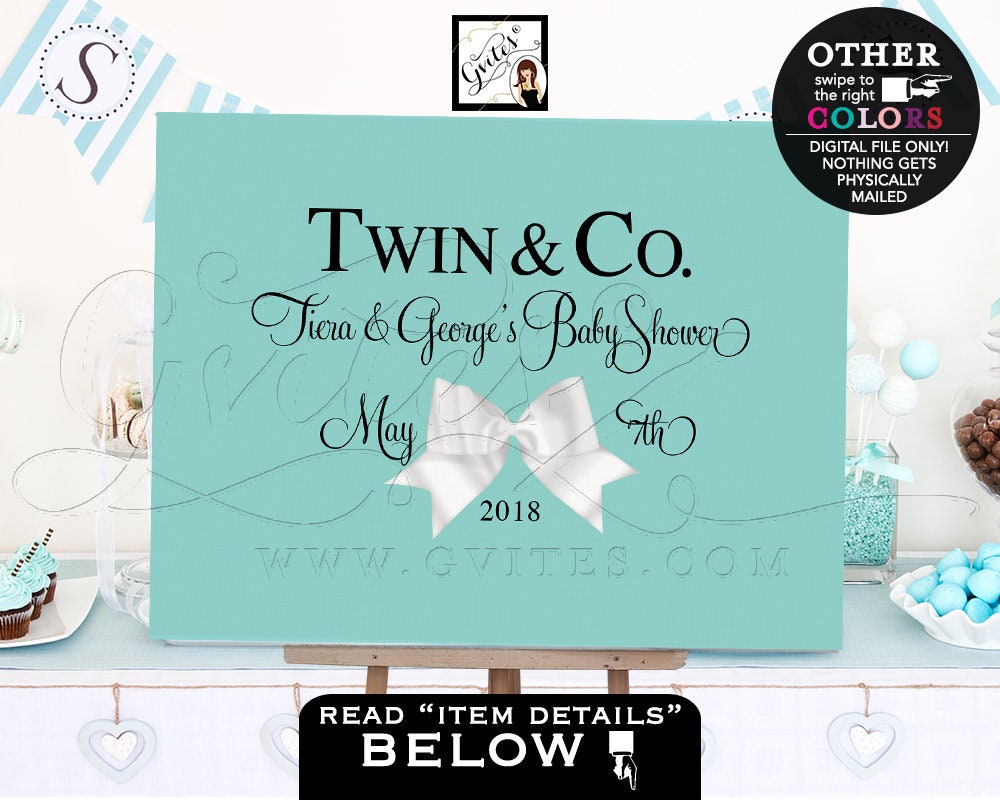 Twin And Co Baby Shower Blue Themed Table Backdrops Banners Twin And Co Baby Shower Blue Themed Table Backdrops Banners