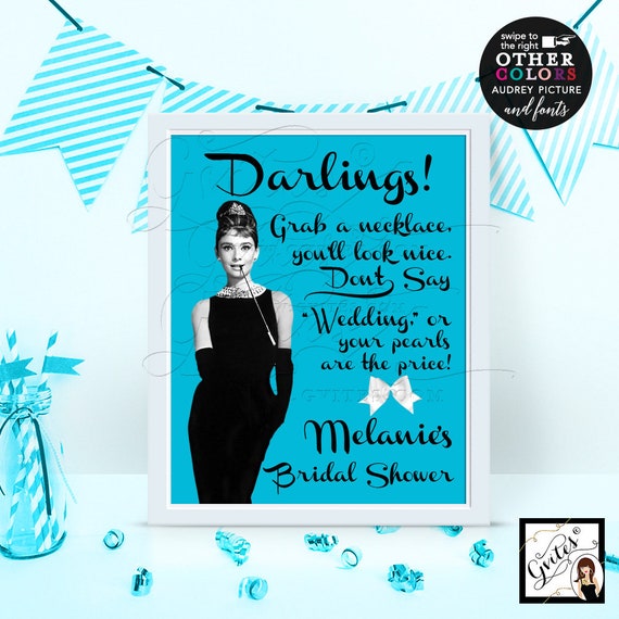 Custom Pearl Necklace Game Don't Say Wedding or your pearls are the price Breakfast at and