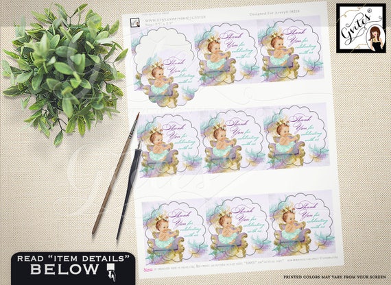 Baby Shower Cupcake Toppers, CUSTOMIZABLE labels, stickers, tags party decoration 2.5x2.5"/9 Per Sheet {Designed For Avery® 08218}