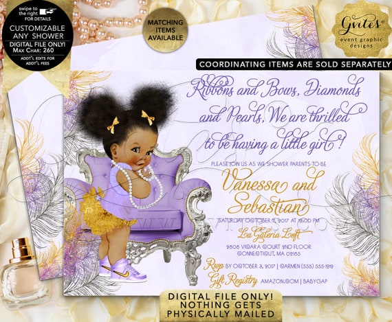 afro puff baby shower theme