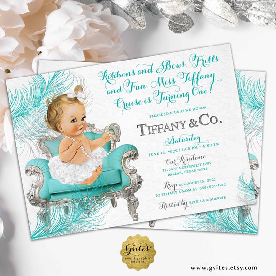 First Birthday Baby Invitation. Breakfast at Co Themed Party Invites. Digital JPG + PDF 7x5"