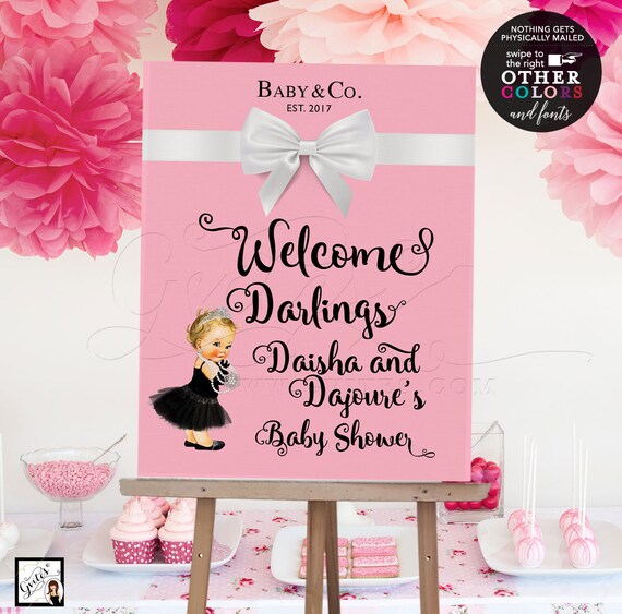 Baby and Co Welcome Baby Shower Poster Signs 16x20"