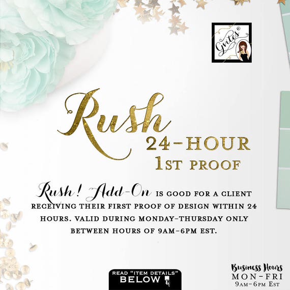 Rush my digital order! Add-On Gvites - Turnaround is 24 hours: Order MUST be placed Mon-Thu before 6PM EST Il_570xn