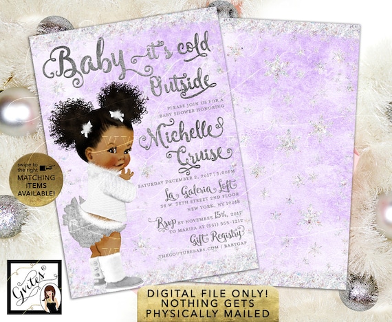 Baby its cold outside lavender silver