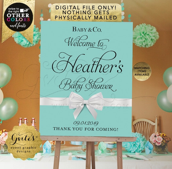 Baby Welcome Sign Printable Poster. Customizable Any Event. Digital File Only! JPG + PDF Format.