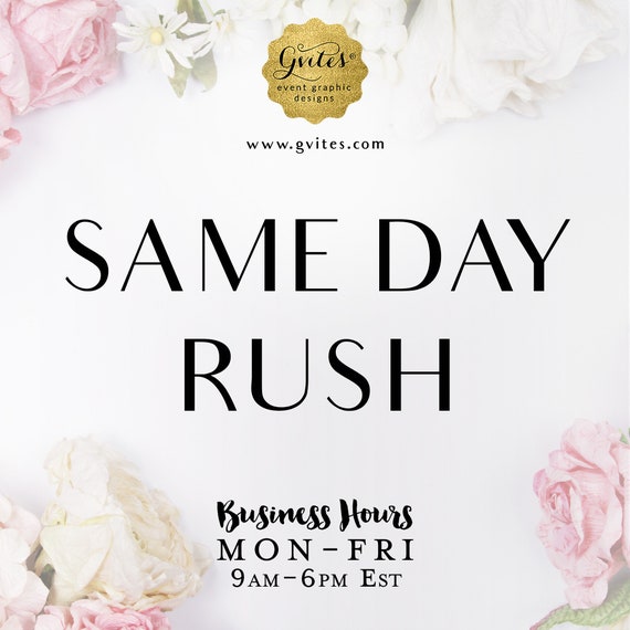 Rush My Order Cut Files - Same day turnaround with your initial purchase
