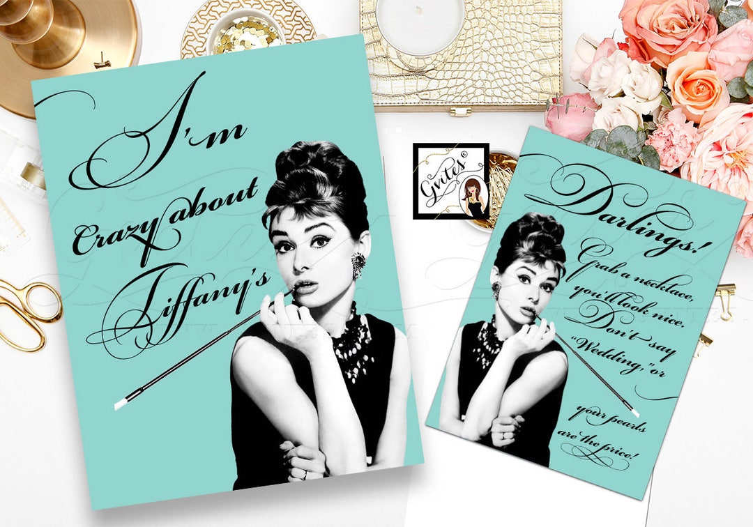 Custom Audrey Hepburn Printable Set of 2 Quote Signs 8x10" &amp; 5x7" - Etsy
