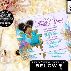 Tic tac labels baby shower purple turquoise gold mint to be wrappers african american princess 8 Per Sheet image 8