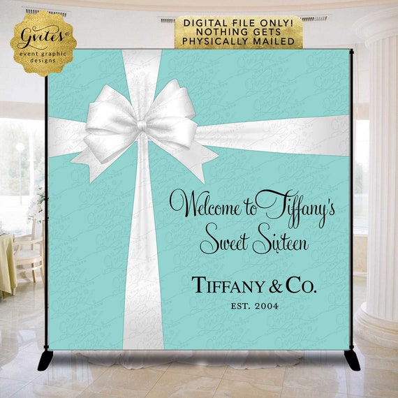 Welcome Sweet Sixteen Backdrop Breakfast at theme. Printable.