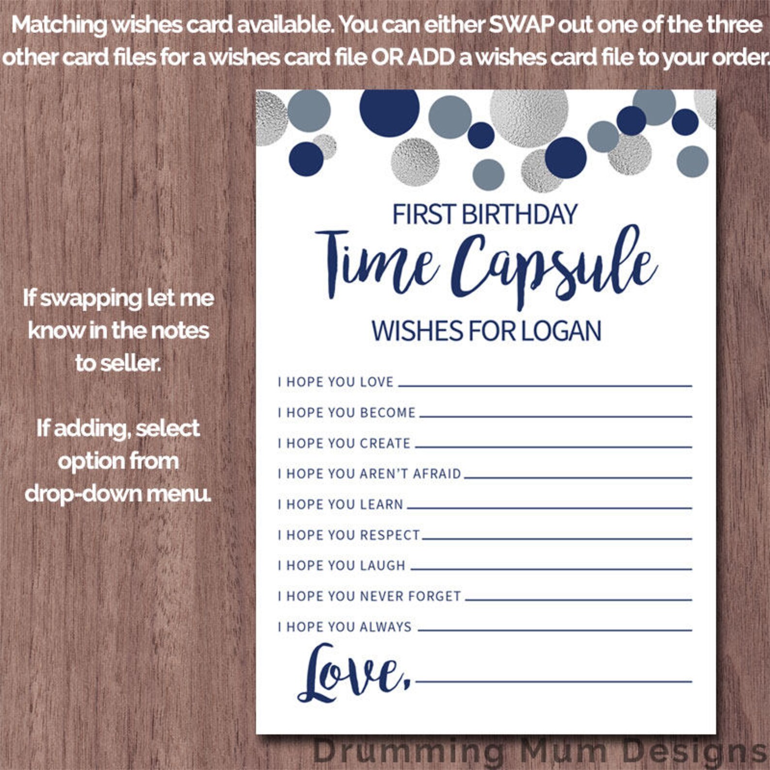 Time Capsule First Birthday 1st Printable Time Capsule | Etsy