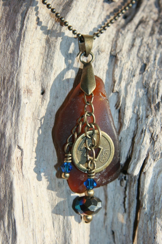 Items similar to Beach glass jewelry, Sea glass jewelry ...