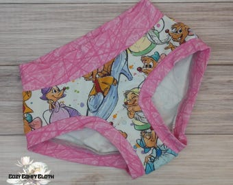 Size 8 Girls Cotton Lycra Underwear: Handmade Kids Briefs