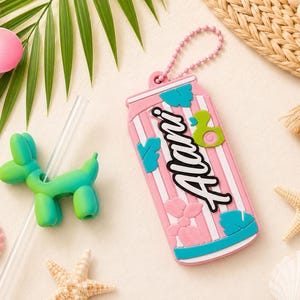 Alani Inspired Can Tab Opener | Balloon Dog Straw Topper Set