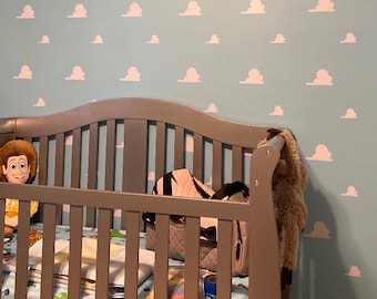 Calcomanías de pared de nubes inspiradas en Toy Story