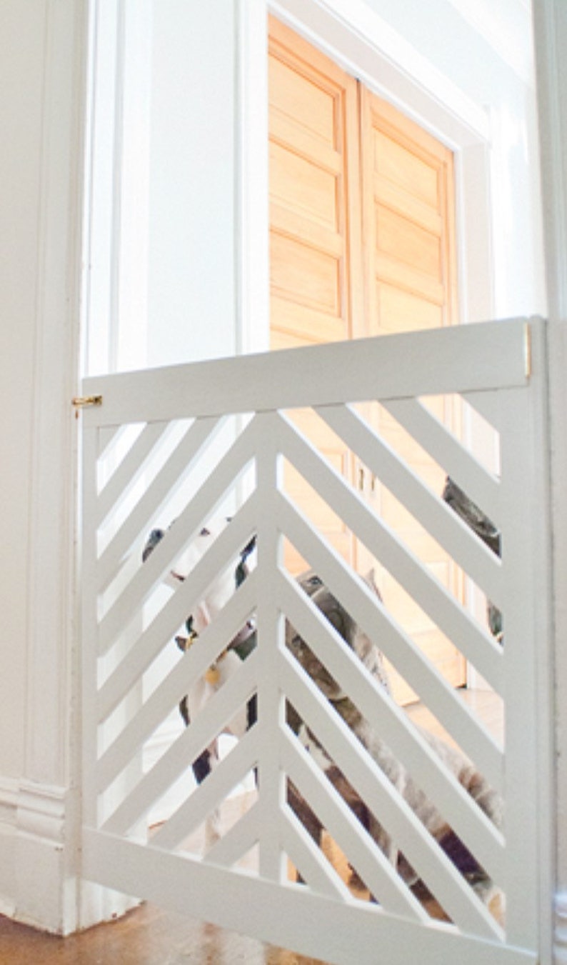 Modern Baby Gate Custom Wishbone Gate Baby Gate Dog Gate Etsy