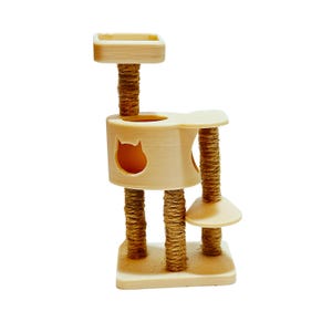 Miniature Cat Tree – Dollhouse / Mini Pet Shop Accessory