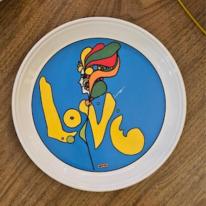 Peter Max Dish - Etsy