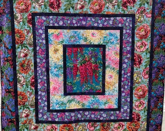 Large lap quilt. 66”x70”