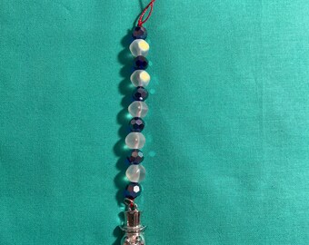 Bead ornament with snowman