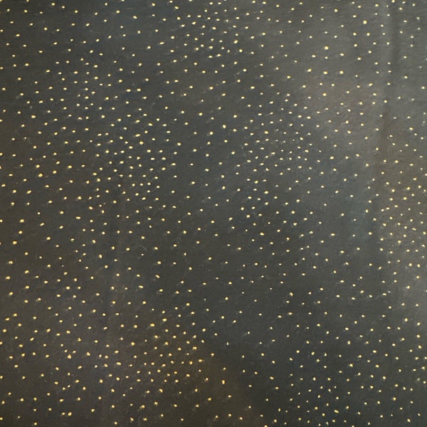 Laurel Burch basic dot. Black with gold metallic. Y2662-3M