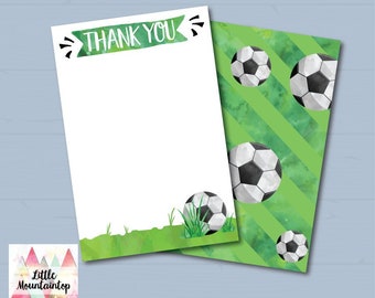 Soccer Thank You Card