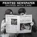 Newspaper Pregnancy Announcement. Newspaper Baby Announcement. Custom Coming Soon. Expecting Baby Times. Printed Physical Item. Personalized