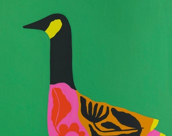 Folk Art Goose Inkjet Print