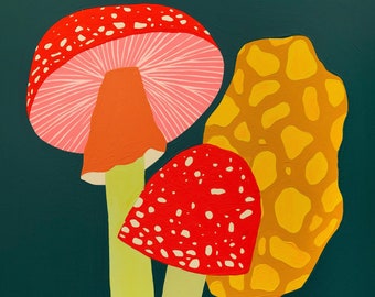 Mushrooms Inkjet Print