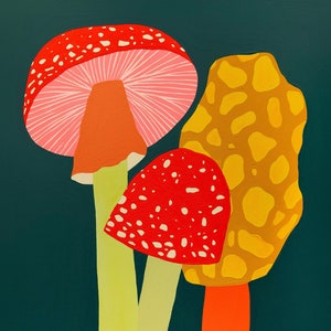 Mushrooms Inkjet Print image 1